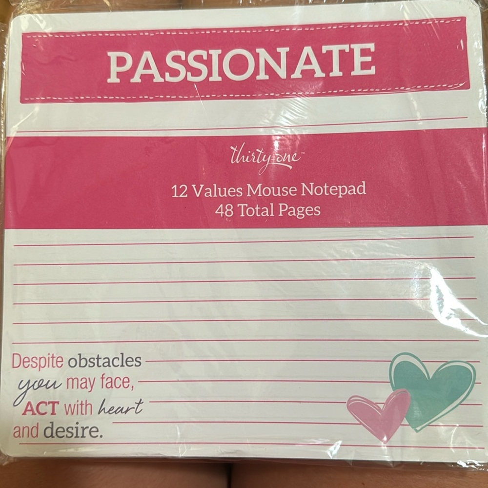 Pack of 3 ThirtyOne 12 Values Mouse note pad48 pages